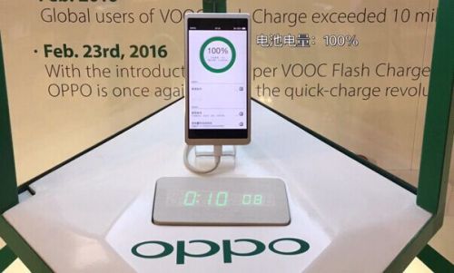 OPPO发布超级闪充VOOC技术 15分钟充满手