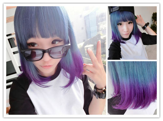 hair beta 2014秋冬流行发色 星空蓝x迷雾紫x墨雾绿-1 cherry新发色
