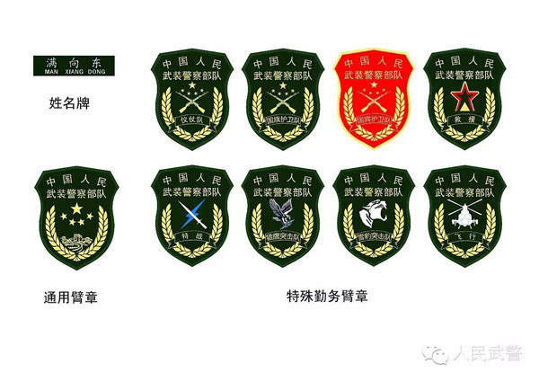 武警部队更换新式标志服饰 与旧款有何不同?