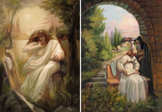 画中画,人中人(组图),画中画头像女生,画中画图片,画中画怎么做