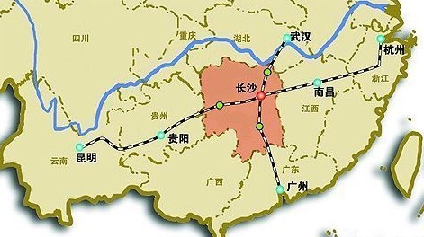 石济客运专线及石太客运专线组成,全长约906km,连接华东和华北地区.