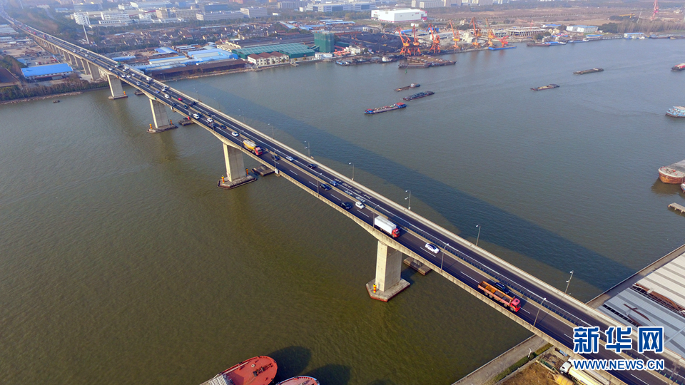 航拍黄浦江上第十二座大桥——辰塔大桥2月26日摄.新华网梁鸿儒