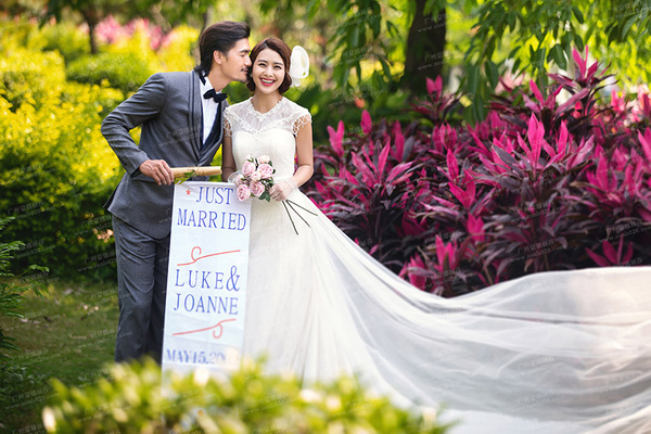 海中婚纱照_婚纱照风格