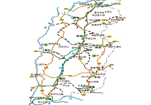 山西旅游景点大全排名_山西旅游景点大全地图