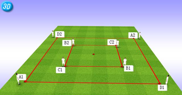 一刻足球3D训练教案第十八期--传控训练(8)