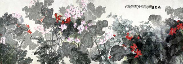 宋雨桂 画荷