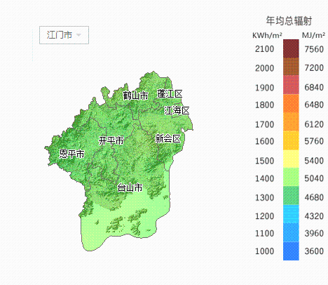 必备广东省各市太阳能资源分布地图集锦