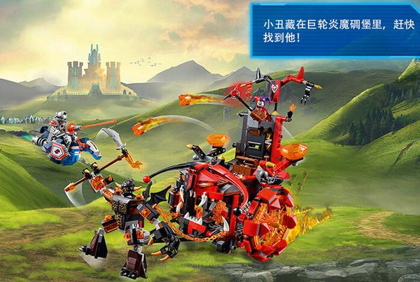 2,乐高未来骑士团小丑的巨轮炎魔碉堡适用年龄:7-14岁 产品包含:1个人