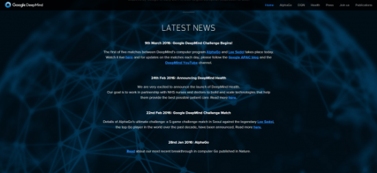 deepmind官方网站也报道了今天的人机大战