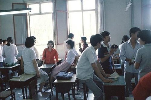 老照片:80年代中学生们的校园生活