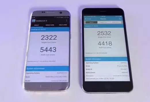 苹果6s Plus与三星S7 edge对决,你猜谁赢了?