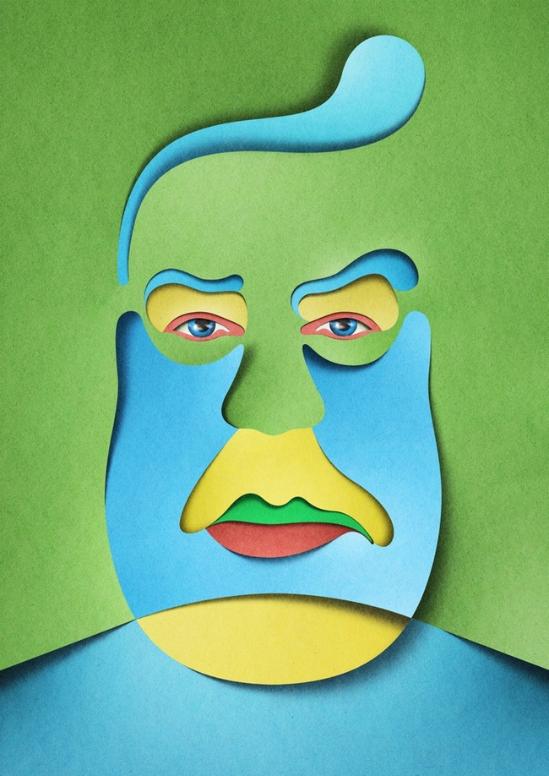 不是纸雕,胜似纸雕的立体插画(组图)