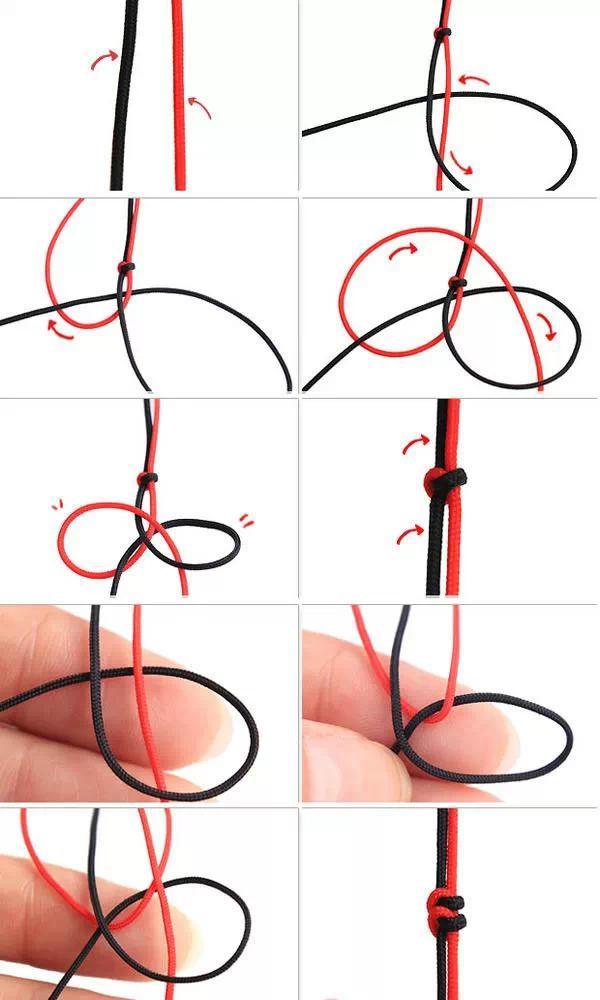 简单2股红绳手链编法图解 两股红绳手链编法 红绳手链编法图解 红绳
