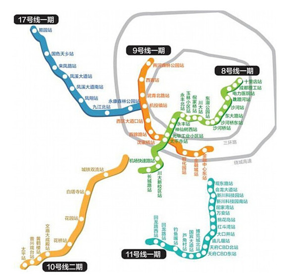除此之外,17号线,19号线等地铁线路也将路过温江,地铁19号线将从温江