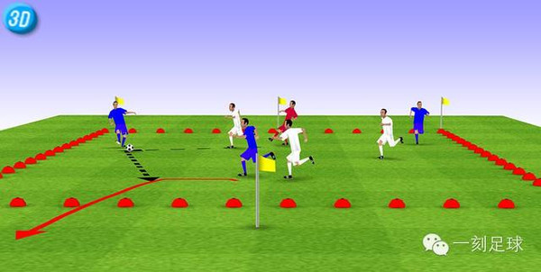 一刻足球3D训练教案二十期--传控训练(9)