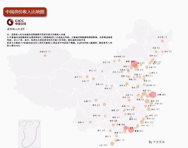 6张图看中国房价\/工资地图:房价九牛 收入几毛