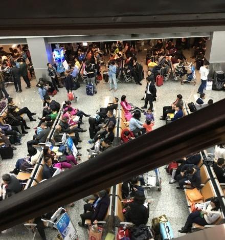 广州白云机场再启动航班延误预警:取消172班航