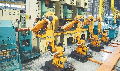 中原利达机器人自动化生产线