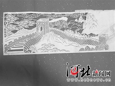 吴桥艺人巨幅剪纸记录 冬奥会 组图
