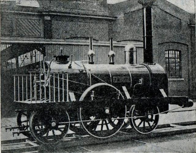 le belge"比利时"号)是欧洲大陆上第一辆的蒸汽火车.