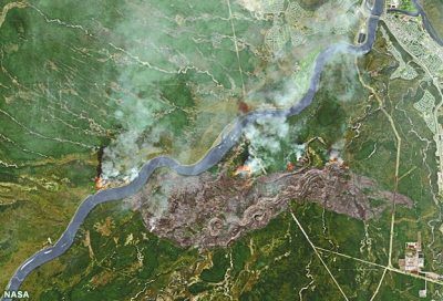 加拿大林火吞噬整座城市 持续5天近10万人撤离
