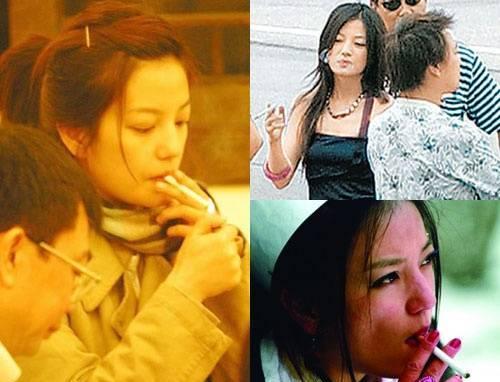 有媒体说赵薇一天要抽两包烟,从照片上看,赵薇抽烟的样子也是有模有样
