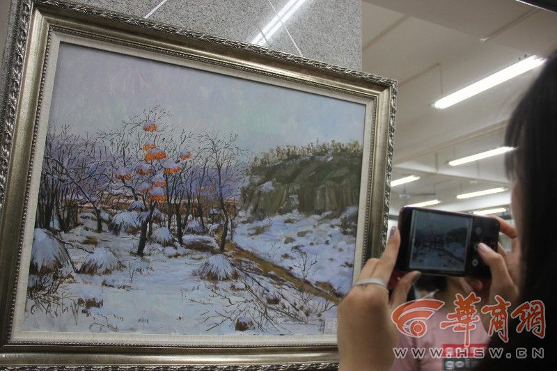 【组图】感受艺术!渭南师范学院举行书画展(组