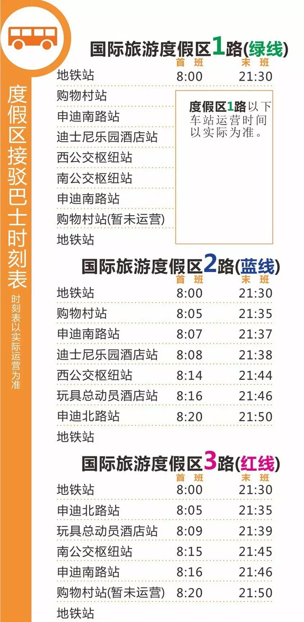 鼓励P+R停车方式,在轨交11号线迪士尼段新建秀沿路绿地临时停车场,鼓励游客换乘地铁进入度假区。