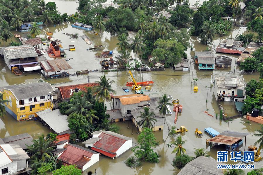 斯里兰卡洪灾和山体滑坡已造成58人死亡(组图