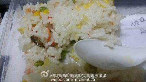 百度外卖订餐吃到似蟑螂昆虫 商家:每家店都会