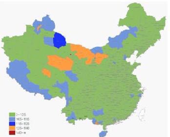 (2012年中国大陆地区初婚年龄性别比图。图片来源:《大国空巢》图文版)