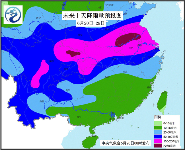 未来十天四川盆地至黄淮江淮等地强降雨仍将持续需加强防范中小河流