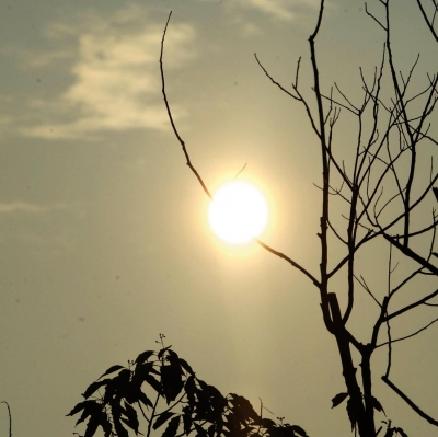 昨天白天,太阳时不时露面,让天气倍加闷热.程曦 摄