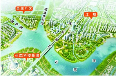 文昌路再添"三河六岸"生态风景线 "江淮之眼"将成江广