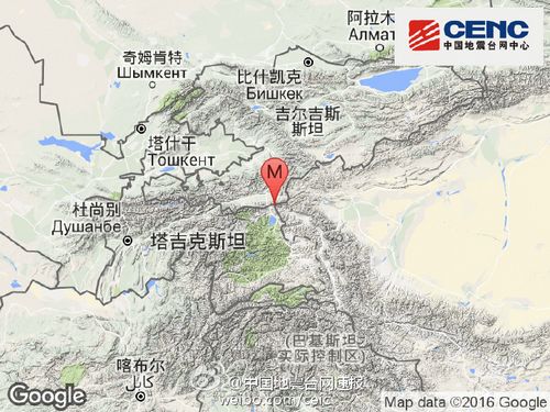 中新网7月4日电 中国地震台网正式测定:07月03日23时56分在吉尔吉斯斯坦(北纬39.39度,东经73.50度)发生3.2级地震,震源深度11千米。