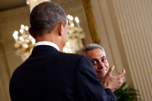 奥巴马的第一位幕僚长、现任芝加哥市长拉姆·伊曼纽尔(Rham Emanuel)。