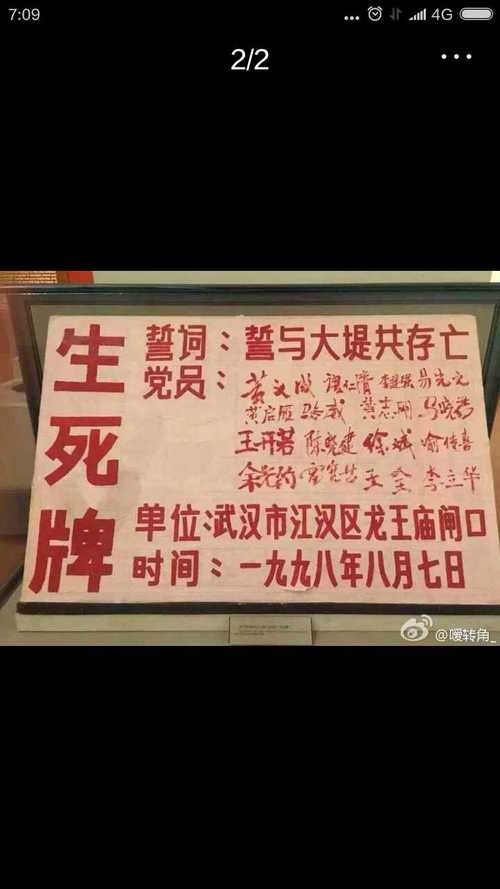 长江武汉关挂“生死牌”：堤在人在(图)