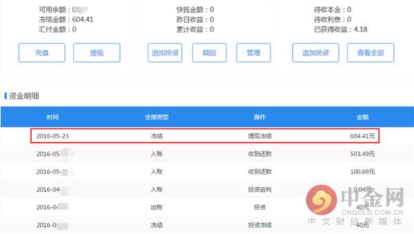 中金社2016年7月19日消息，昨日，有投资人向网贷天眼爆料，此前出现提现困难的壹文财富，承诺在7月18日处理提现，但今天仍被平台客服告知，“请耐心等待”。