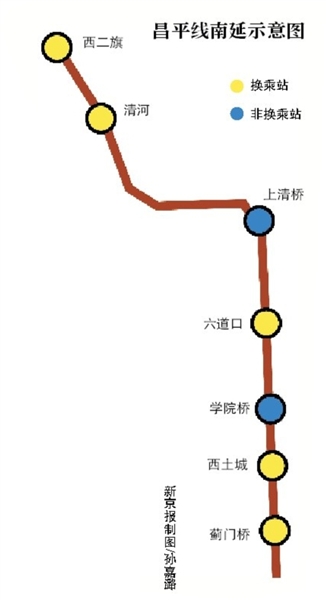 分享到:文章主题:68北京地铁昌平线将从西二旗南延7站到蓟门桥