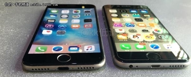 图片中的iPhone7明显更加轻薄，在机身正面外形设计相比iPhone 6s并没有什么改变，包括以及Home键，前置镜头和传感器的位置都基本上延续了过去的模样;同时从底部可以看出iPhone7确实取消了3.5mm耳机孔，另外机身背面的摄像头依旧突出，并且摄像头开孔更大;另外，机身顶部与底部采用了弧形天线的设计。