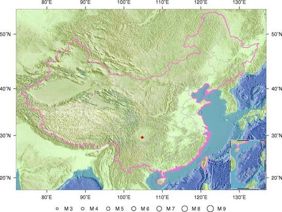 据中国地震台网测定,北京时间2016年7月27日6时20分在四川内江市威远县(北纬29.54度,东经104.81度)发生3.4级地震,震源深度21千米。