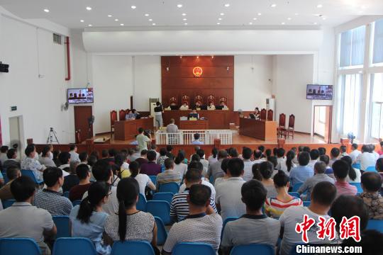 图为庭审现场。 张丽华 摄