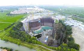 上海深坑酒店地下工程基本完成(图)
