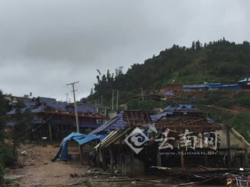 云南遭台风电母所携狂风暴雨袭击 致1死31伤
