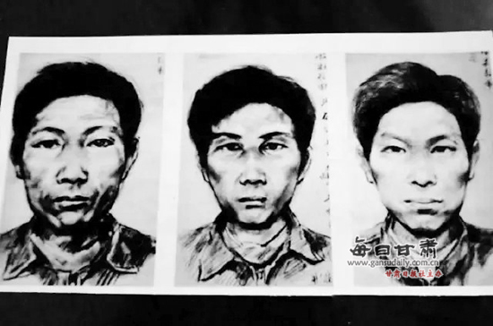 警方已经颁布的嫌犯画像。