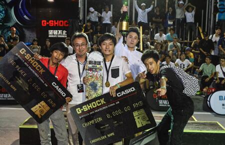  来自西安的田佳兴获得G-SHOCK滑板AM邀请赛冠军