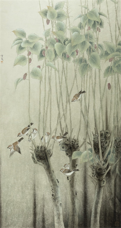 画家仲中晓:自然神丽 足思愿爱乐