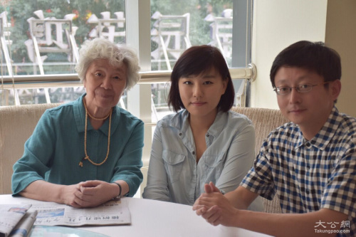 陈秋影老师在教师节前夕接受本网记者刘凝哲、凯雷专访。 大公网摄