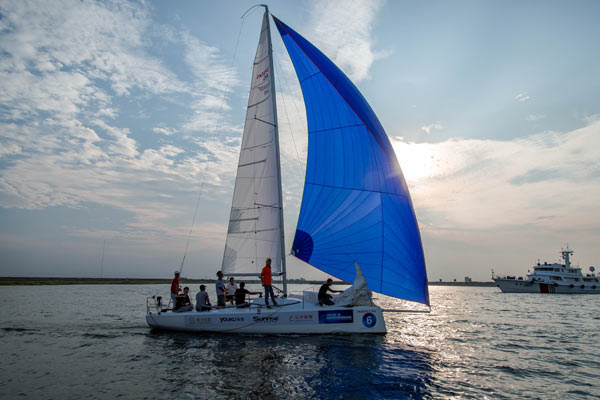 通州湾杯国际帆船邀请赛启航仪式盛大开幕 -