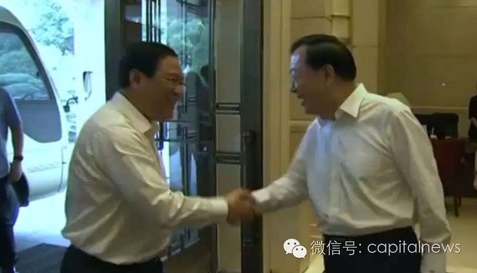 右为夏宝龙 左为李强